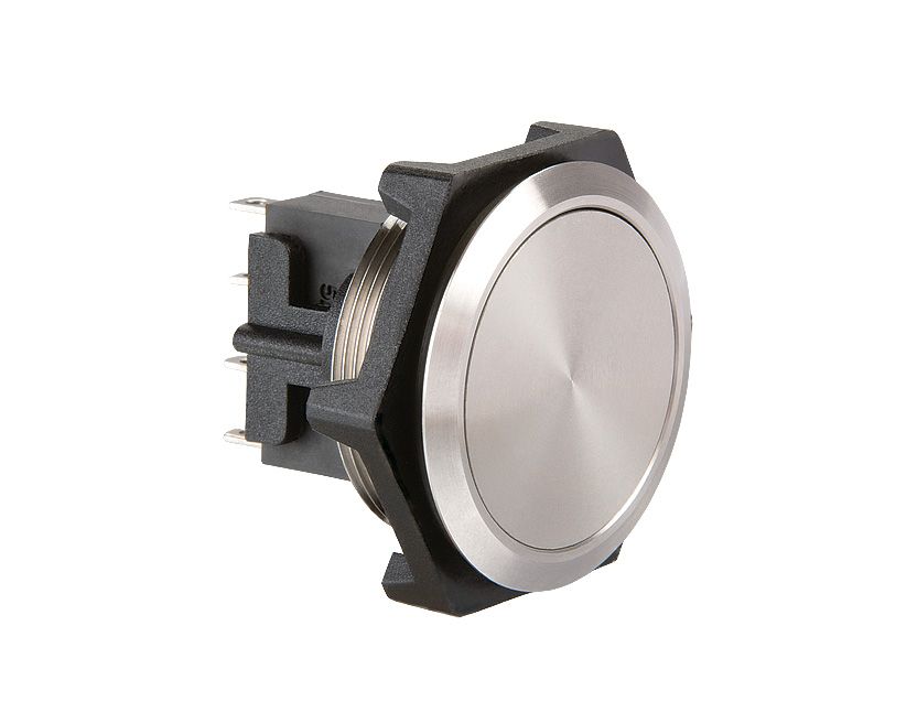 mp0050 Bulgin MP Series Push Button Switch, Momentary, Panel, 27.7 mm Cutout, SPDT, Amber, Blue, Green, Red, White LED, IP68