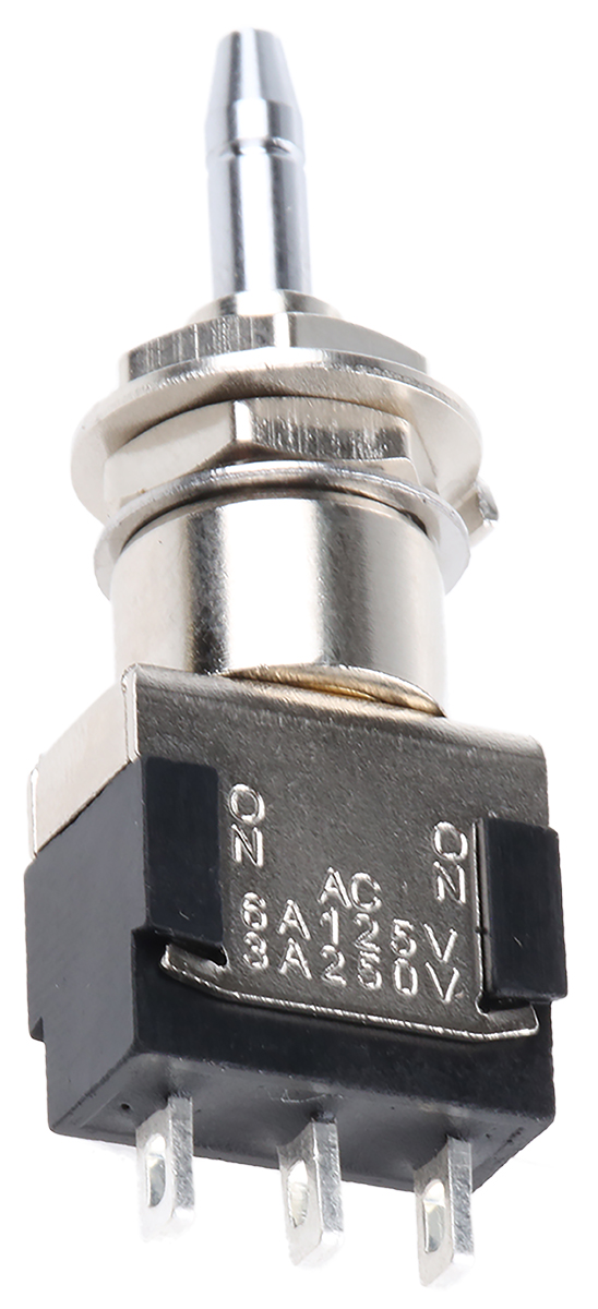 KNITTER-SWITCH MPA Series Miniature Push Button Switch, Latching, Panel, 6.2 mm Cutout, SPDT, IP67 250 V ac