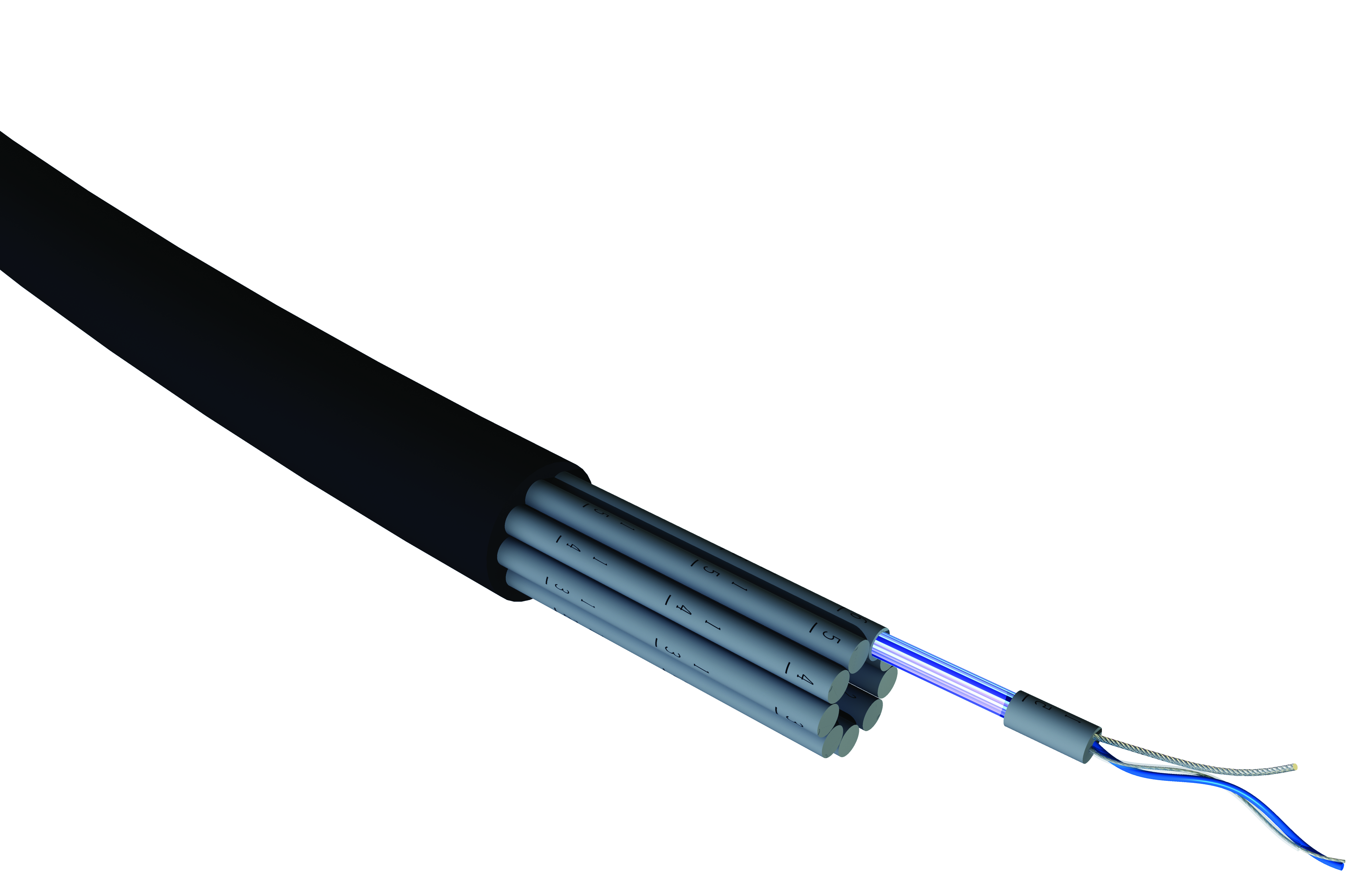 S2Ceb-Groupe Cae MPAI Series 16 Core Screened, 12.2 mm OD, 10 m, Black
