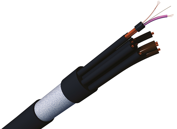 S2Ceb-Groupe Cae MPAP Series 4 Core, 0.22 mm² CSA Screened, 8 mm OD, 100 m, Black