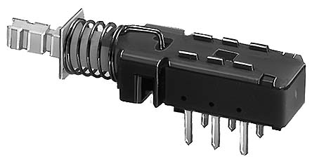 KNITTER-SWITCH MPB Series Miniature Push Button Switch, Momentary, PCB, DPDT, IP40, IP67, 25 V dc 100 V ac