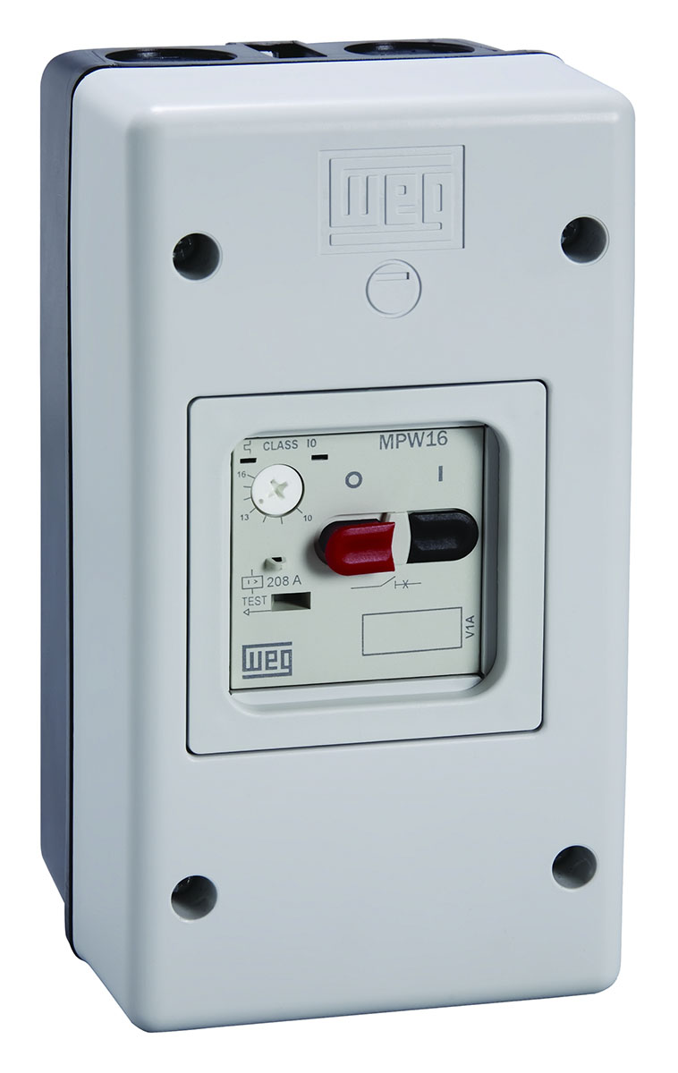 WEG Insulated Enclosure MPE Series Insulated Enclosure for Use with Motor Protective Circuit Breakers MPW18 and MPW18i