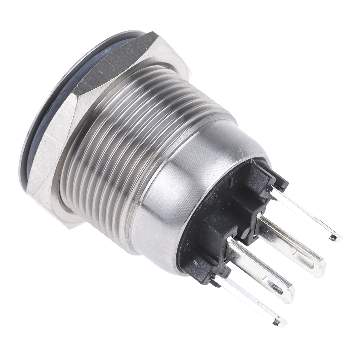 mpi00228d1 Bulgin MPI002 Series Illuminated Push Button Switch, Momentary, Panel, 19.2 mm Cutout, SPST, Green, Red LED, IP66, 24 V