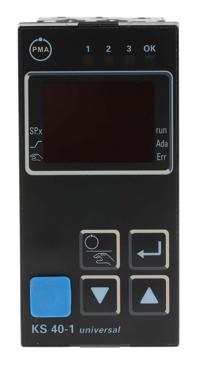 P.M.A KS40 Panel Mount PID Temperature Controller, 3 Output Relay 250V ac