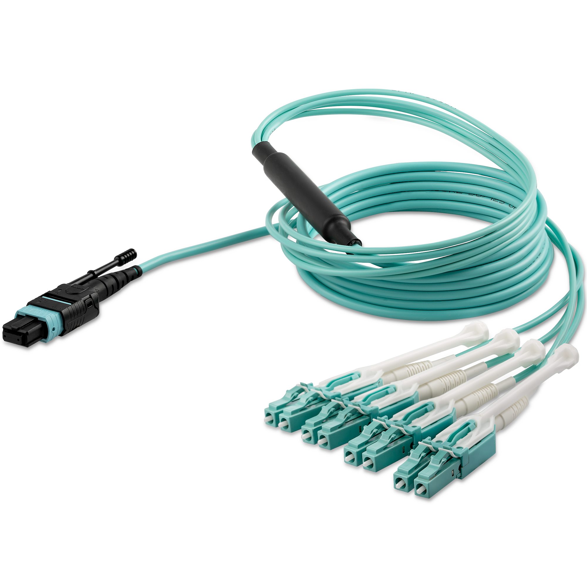 mpo8lcpl2m StarTech.com OM3 Fibre Optic Cable, 125 μm, Aqua, 2 m