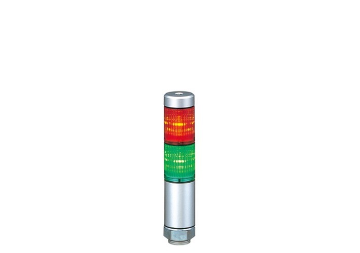 Patlite MPS Series Signal Tower No Sounder Component, 2 Lights 24V ac/dc Direct