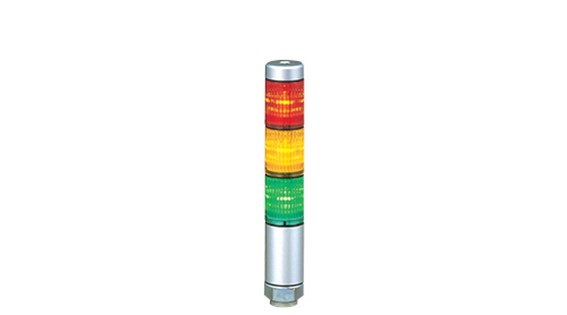 Patlite MPS Series Signal Tower No Sounder Component, 3 Lights 24V ac/dc Direct