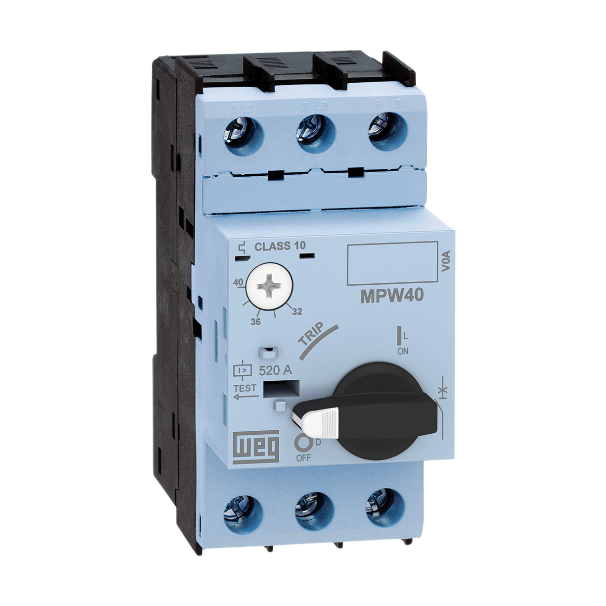 WEG 0.63A, 1 A MPW40 Motor Protection Circuit Breaker, 690V, 70 °C, -20 °C