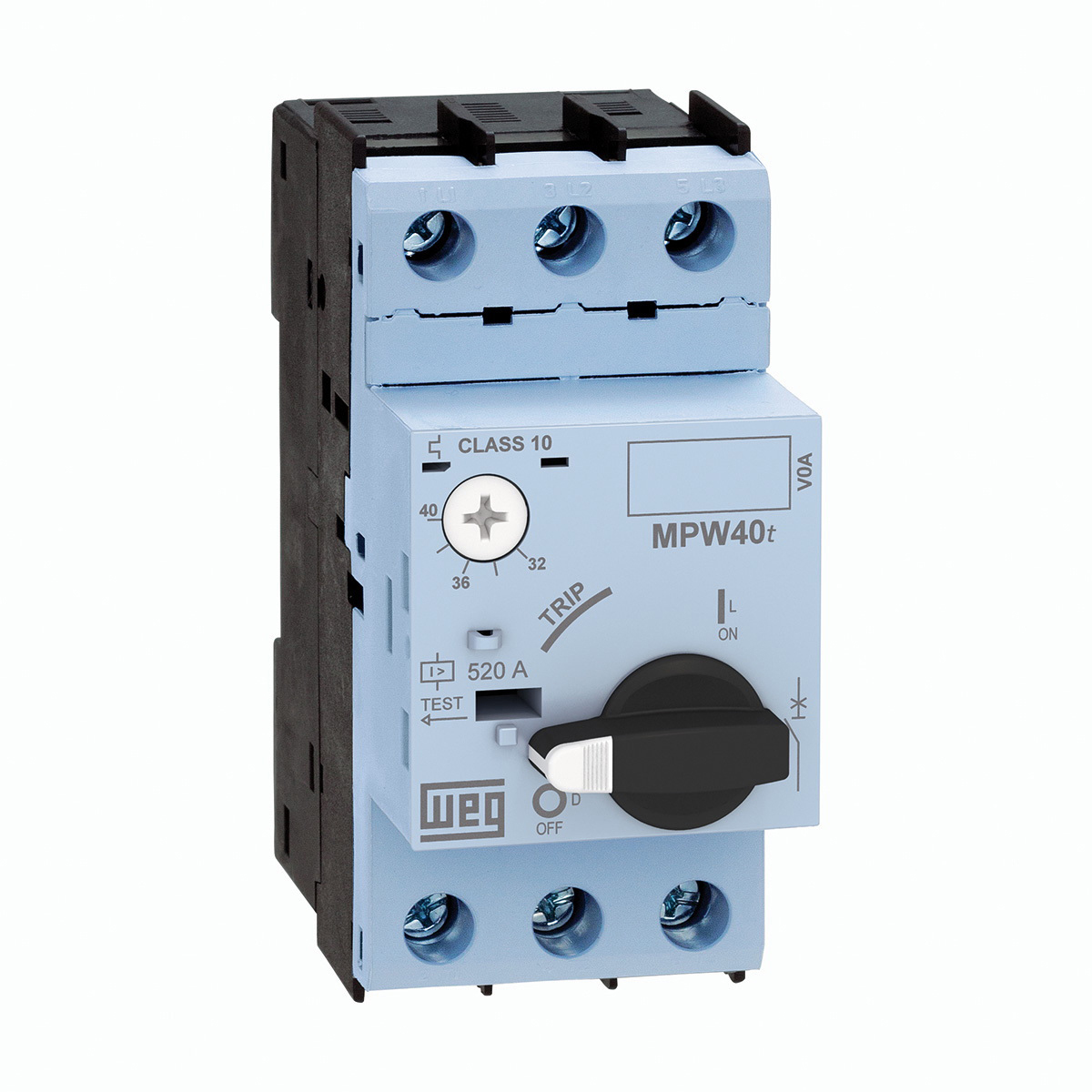 WEG 1A, 1.6 A MPW40t Motor Protection Circuit Breaker, 690V, 70 °C, -20 °C