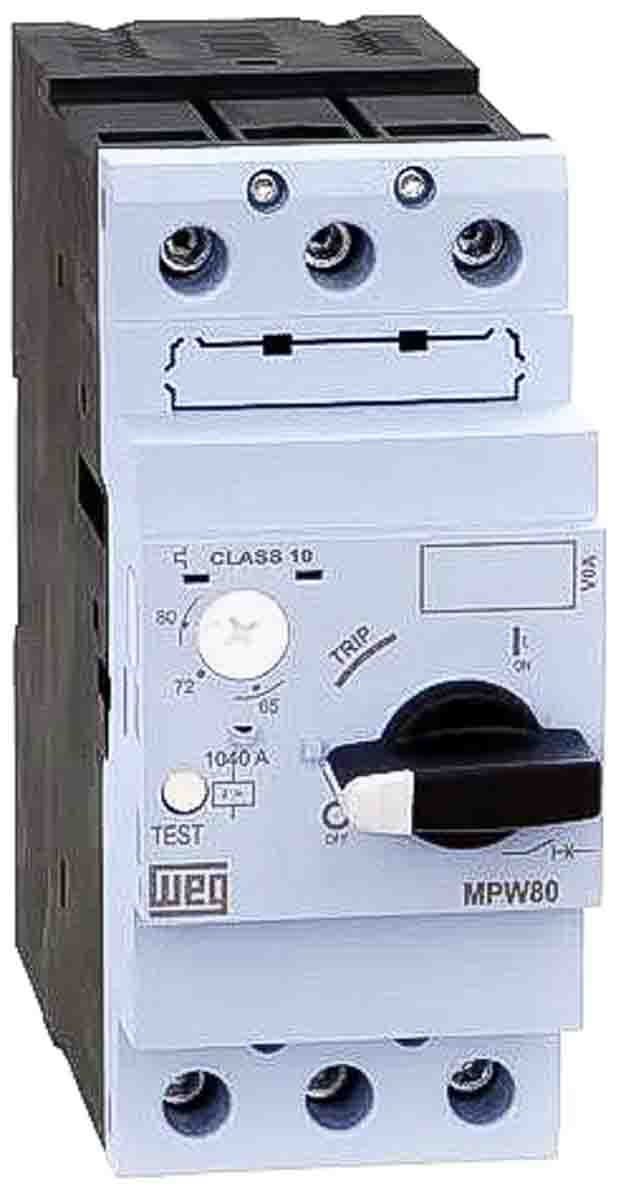 WEG 40A MPW Motor Protection Circuit Breaker, 690V, 70 °C, -20 °C