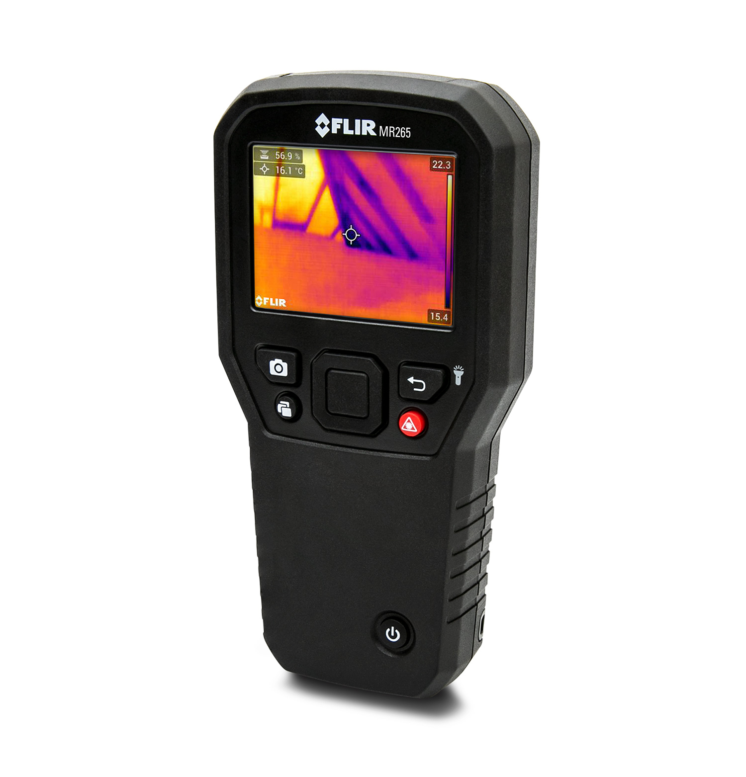mr265 FLIR MR265 Moisture Meter, 0.1 % Accuracy, LCD Backlight Display, Battery-Powered