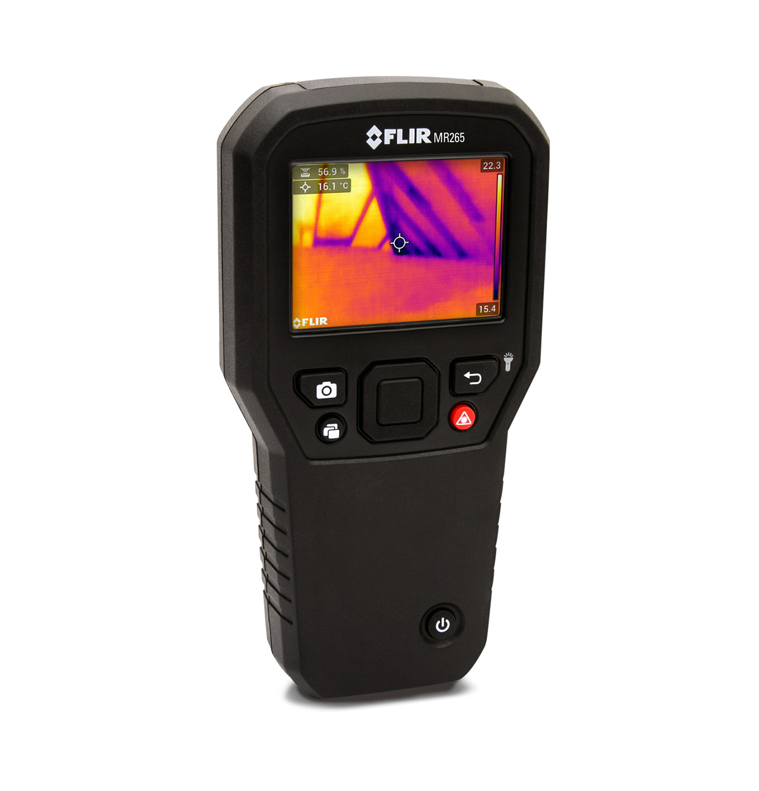 mr265 FLIR MR265 Moisture Meter, 0.1 % Accuracy, LCD Backlight Display, Battery-Powered