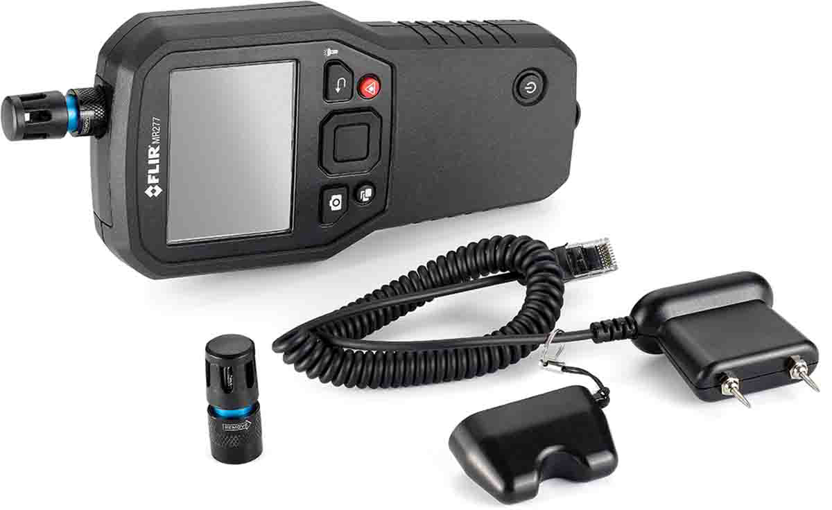 mr277 FLIR MR277 Moisture Meter, ±1.5 % Accuracy, Digital Display, Battery-Powered