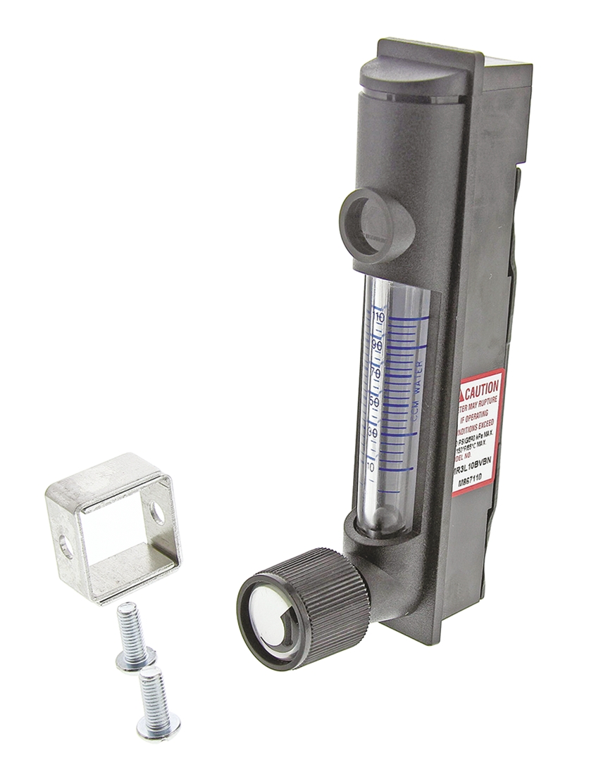 Key Instruments MR3000 Series Variable Area Flow Meter for Liquid, 5cm³/min Min, 110cm³/min Max