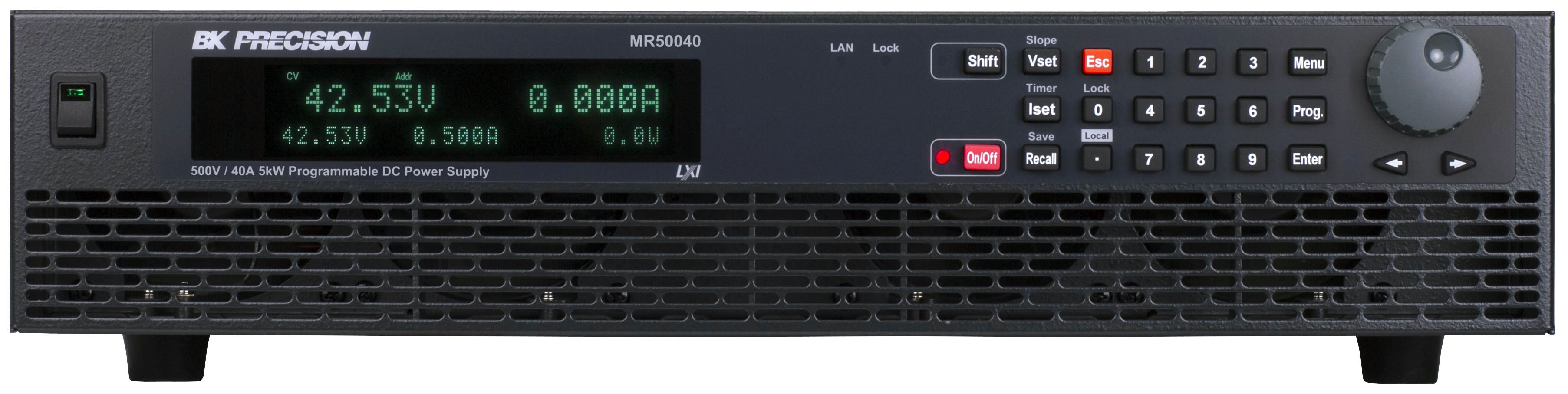 BK Precision Bench Power Supply, 1-Output 500 V to  500V, 5000 W, 40 A Max