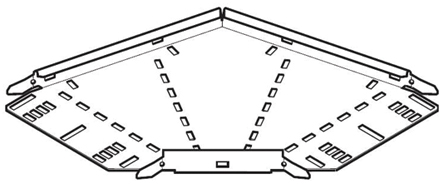 Legrand Medium Duty 90° Flat Bend Pre-Galvanised Steel Cable Tray Accessory, 150mm Width, 25 mm Depth
