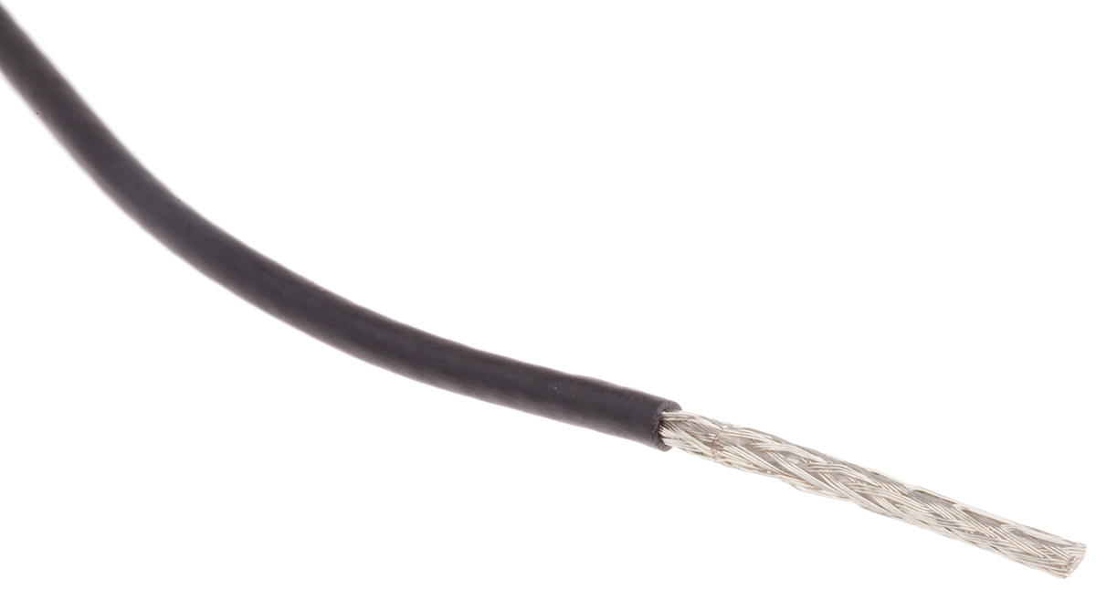 Belden MRG1781 Series, RG178PE Coaxial Coaxial Cable 50 Ω, Black, Unterminated