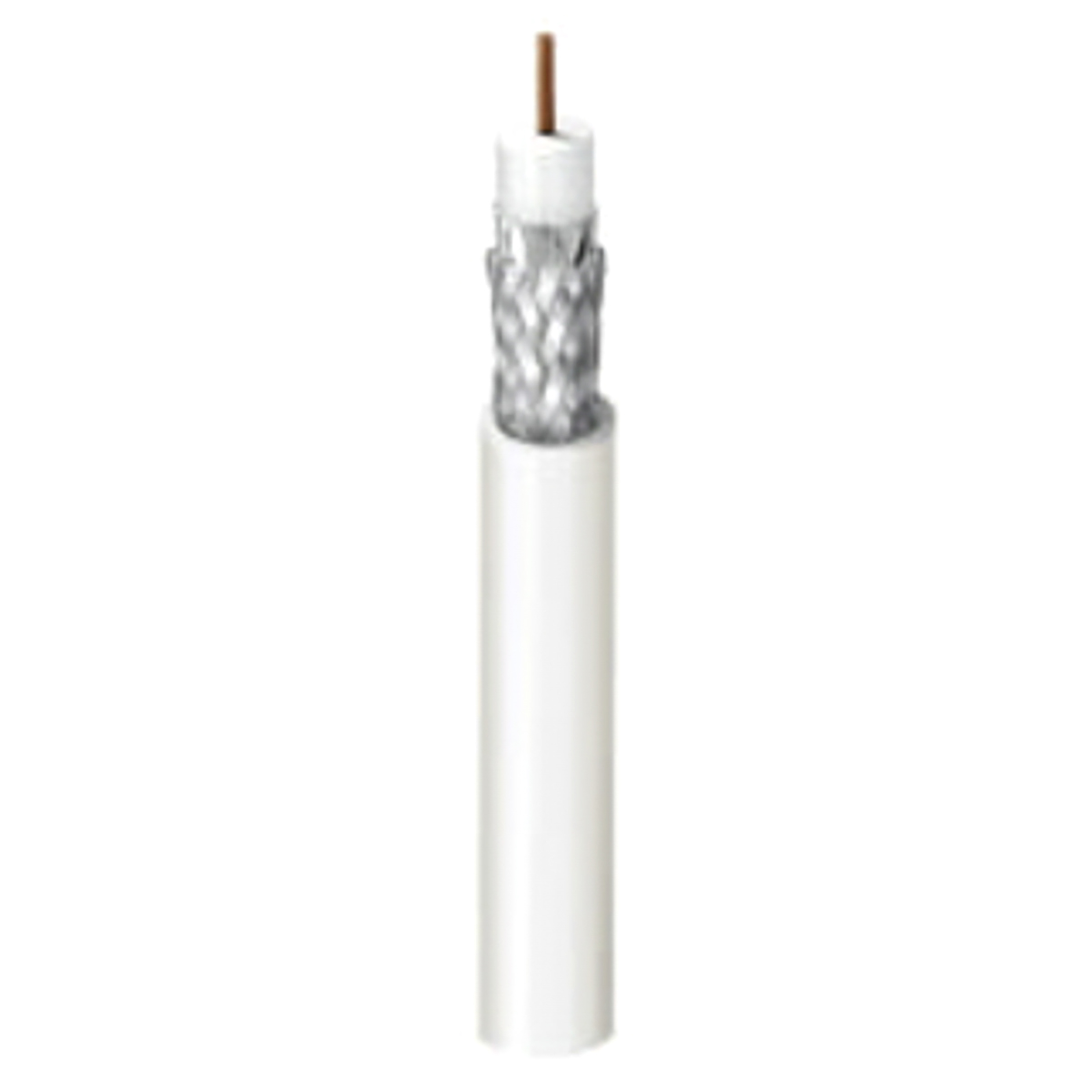 Belden MRG5900 Series, 500 m, RG59 Coaxial SDI Coaxial Cable 75 Ω, White, Black, Unterminated