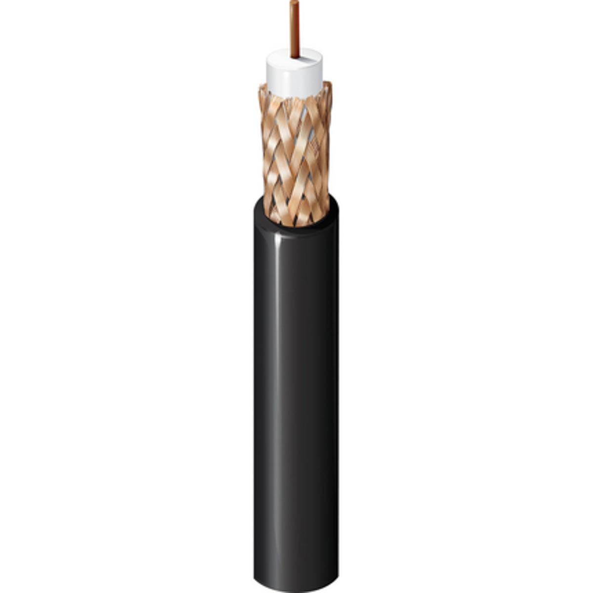 Belden MRG5902 Series, 500 m, RG59 Coaxial SDI Coaxial Cable 75 Ω, Black, Unterminated