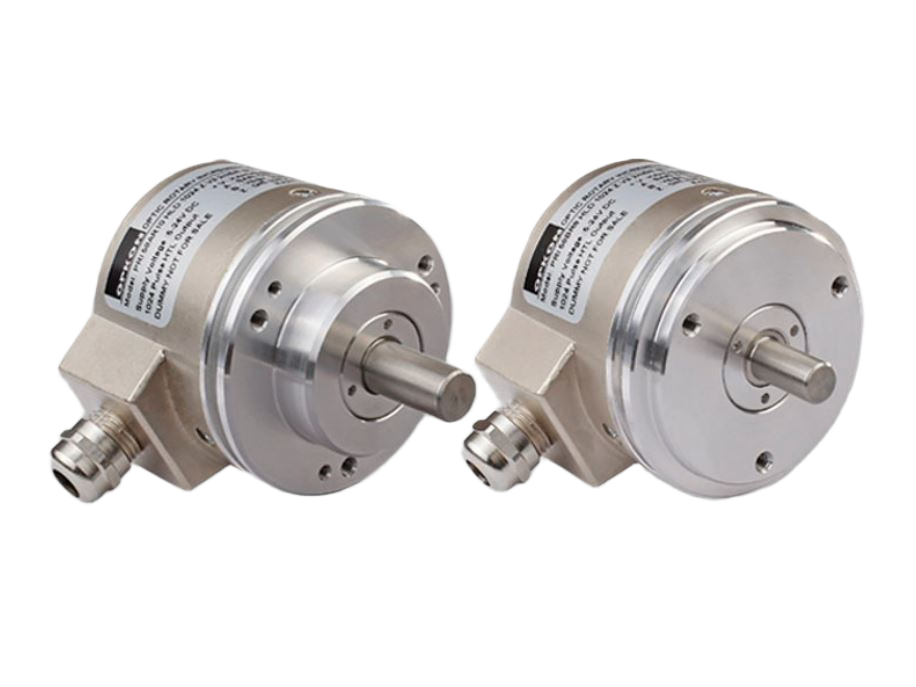 OPKON 32 ppr Pulse Incremental Incremental Encoder with a 8 mm Solid Shaft Shaft (Phase Z), Clamping Flange Mount