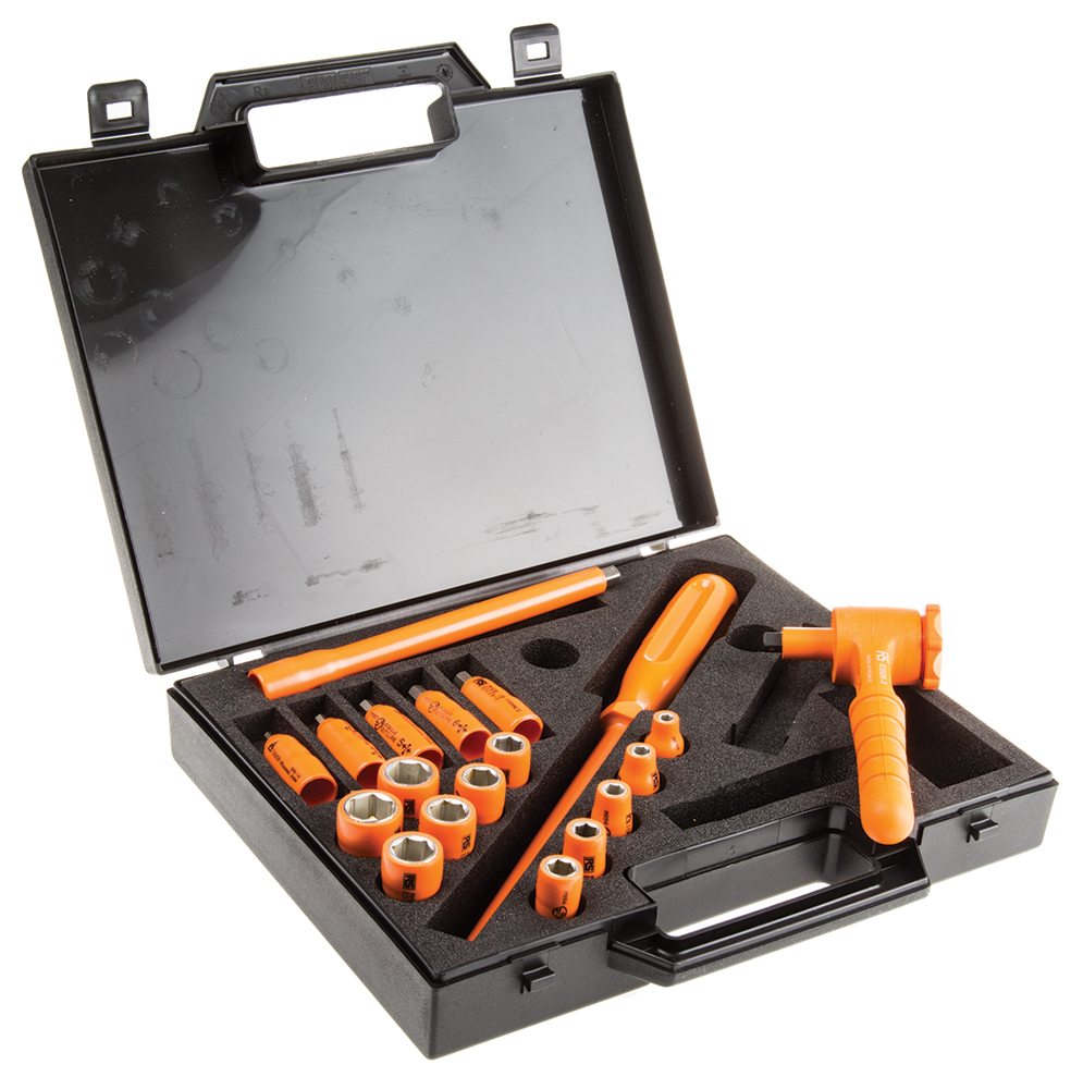 Penta 19-Piece 1/4 in Metric Socket Set VDE/1000V Approved