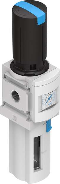 ms6-lfr-1-2-d7-erm-as Festo MS6 Filter Regulator, 40 μm, 1/2 in, Manual, 20 bar, 529188