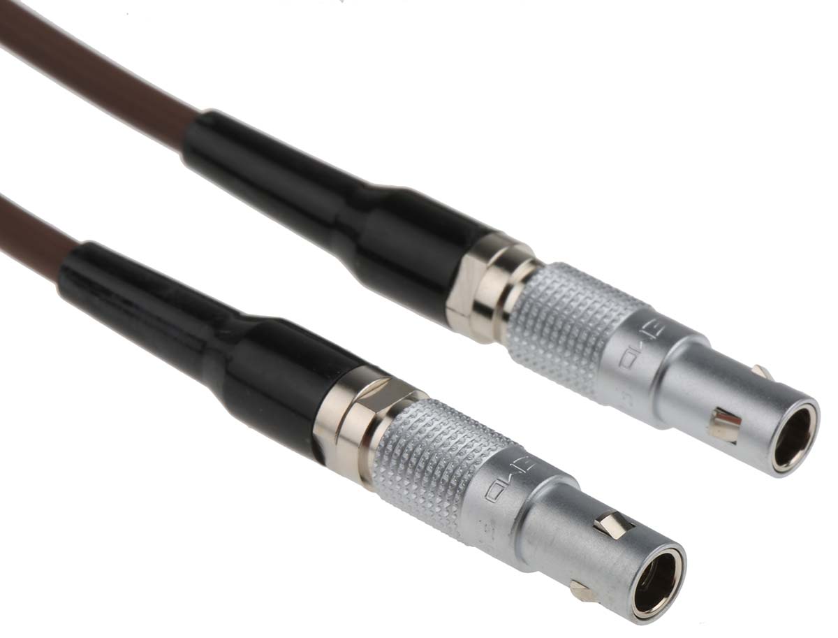 LEMO 00 S Series Coaxial Cable Male LEMO to Male, 2 m 50 Ω