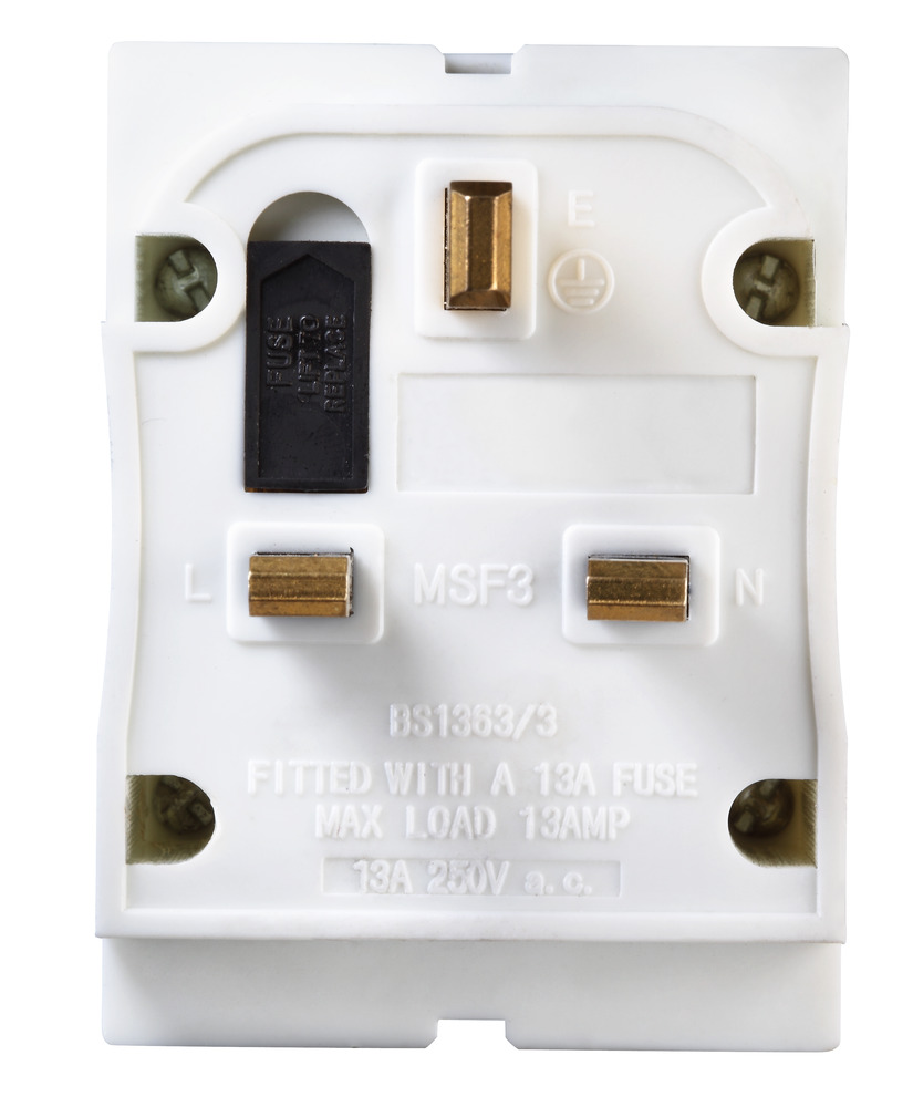 msf3nk-ms BG Electrical Socket Adapter, 13A