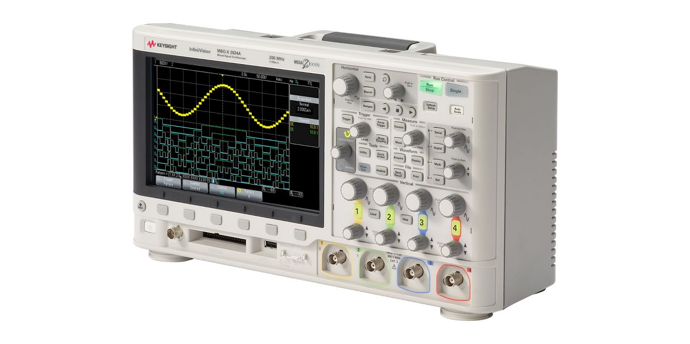 msox2024a Keysight Technologies InfiniiVision 2000 X Series, 200 MHz Bench Oscilloscope 8-Channel