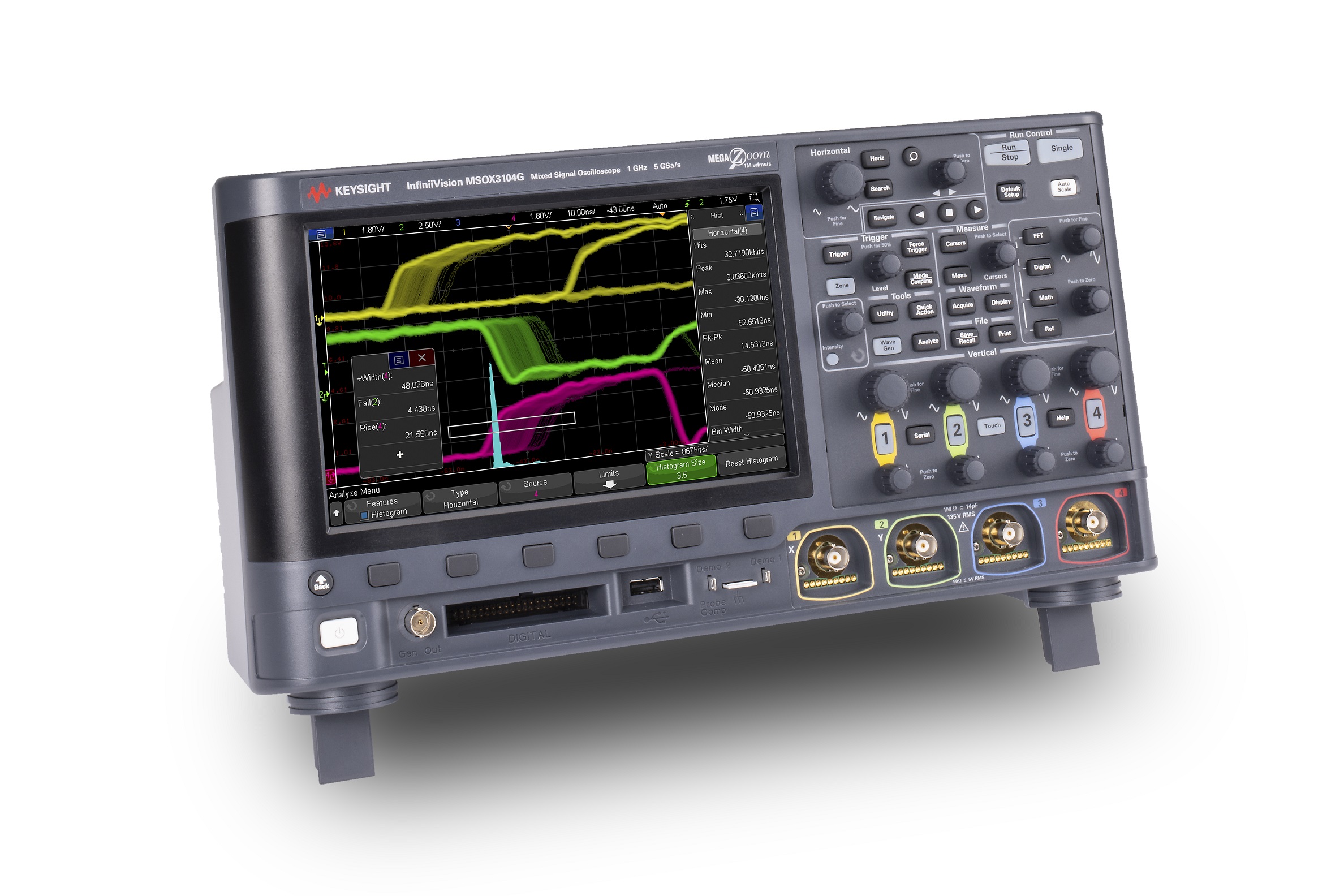 msox3032g Keysight Technologies InfiniiVision 3000G X Series, 350 MHz Bench Oscilloscope 18-Channel - RSCAL
