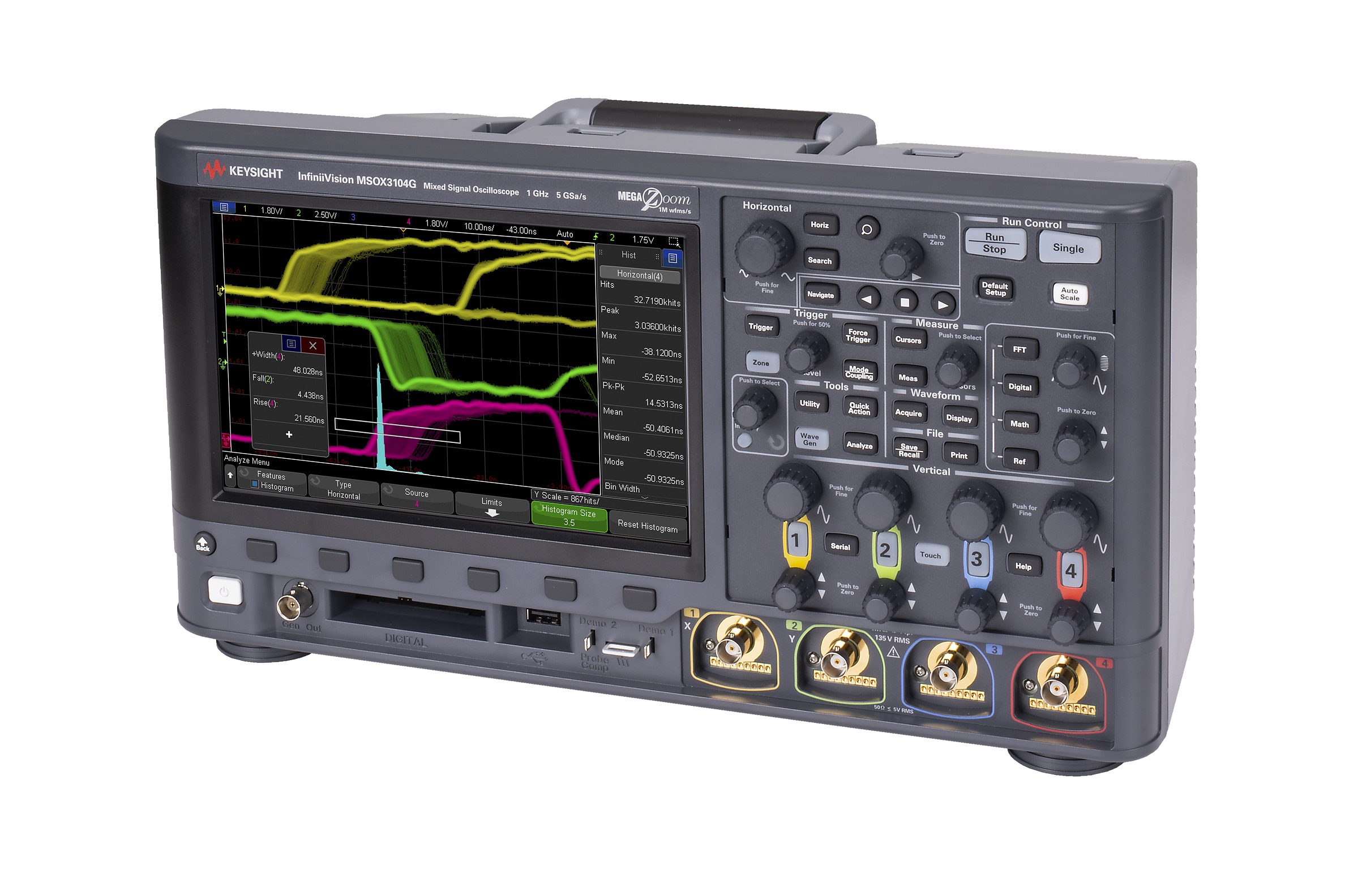 Keysight Technologies InfiniiVision 3000G X Series, 500 MHz Bench Oscilloscope 18-Channel - RSCAL