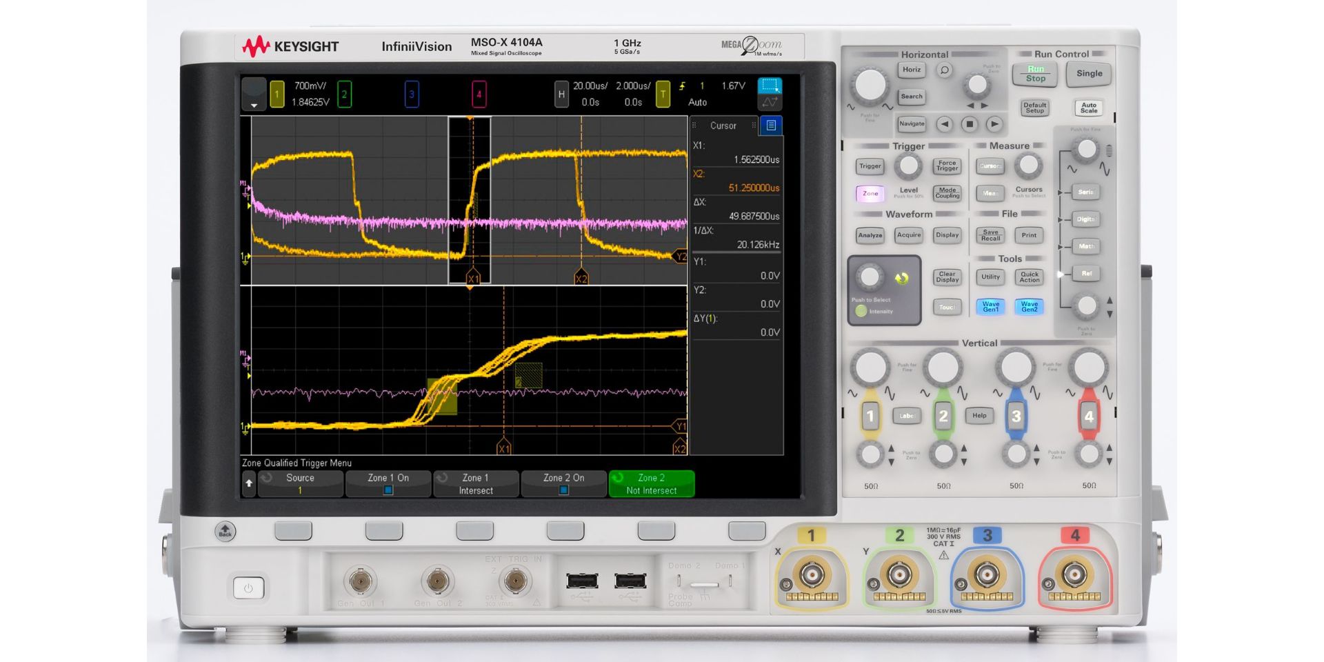 Keysight Technologies 4000 g Series, 200 MHz Bench Oscilloscope 16-Channel