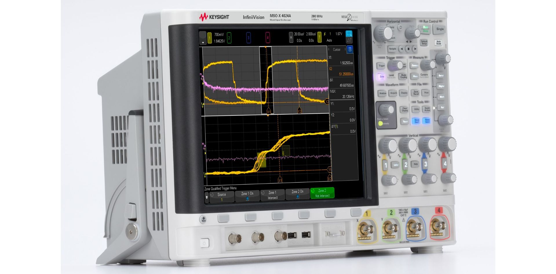 msox4024g Keysight Technologies 4000 g Series, 200 MHz Bench Oscilloscope 16-Channel