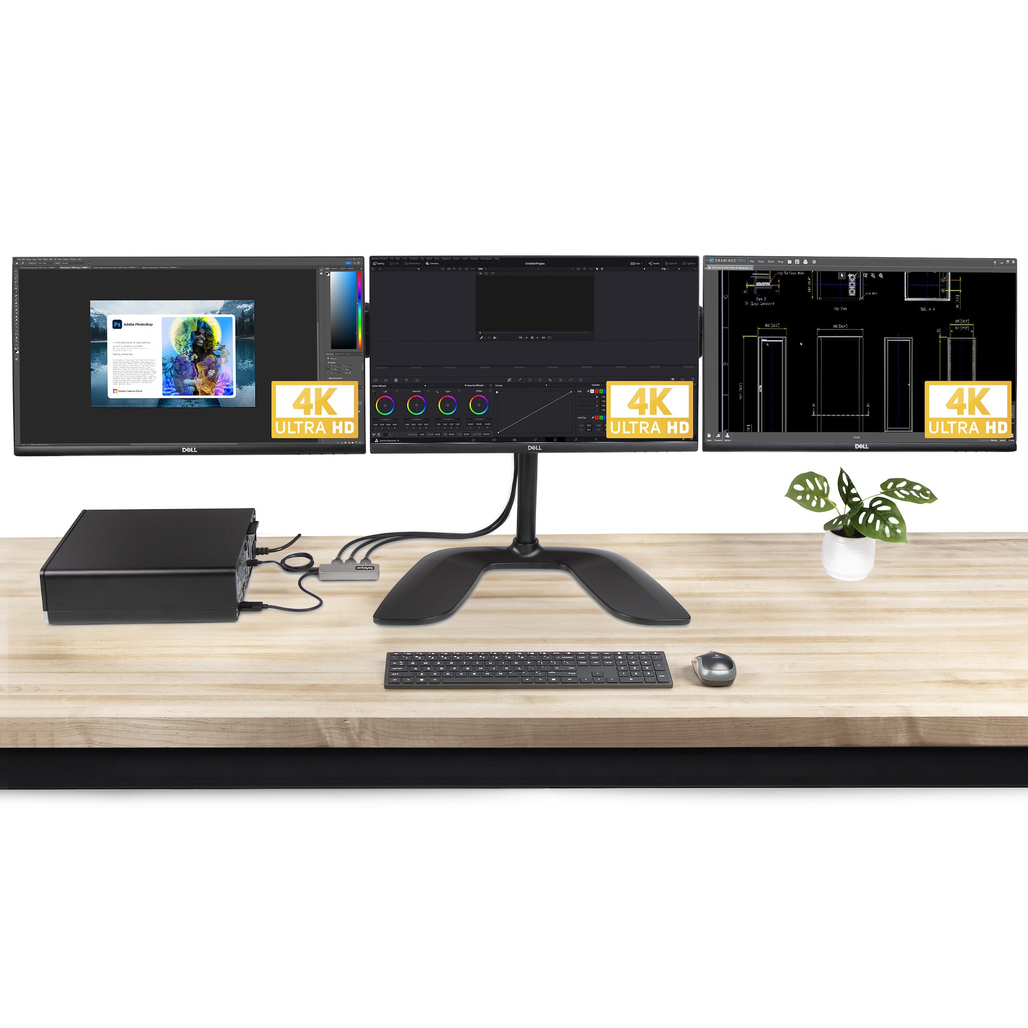 mst14dp123hd StarTech.com 3 Port 1 Input 3 Output DisplayPort Multi-Monitor Adapter 4K at 60 Hz