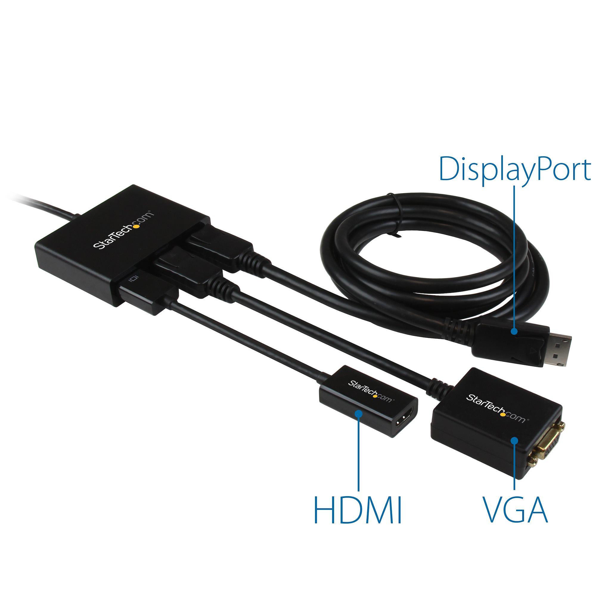mstdp123dp StarTech.com 3 Port 1 Input 3 Output DisplayPort 3-Port Multi Monitor DisplayPort MST Hub 4 k