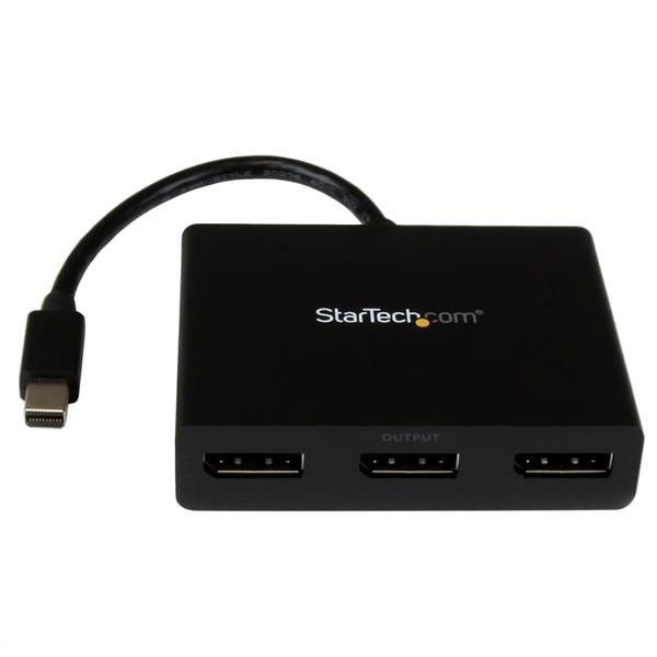 StarTech.com 3 Port 1 Input 3 Output DisplayPort, Mini DisplayPort 4 k