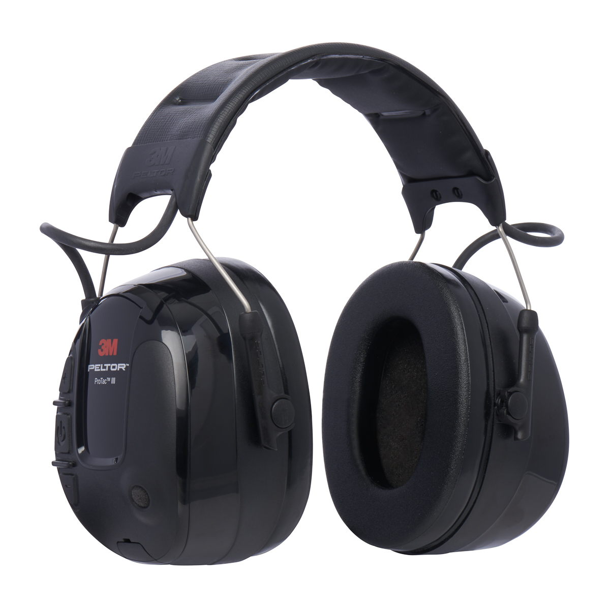 3M PELTOR ProTac III Listen Only Electronic Ear Defenders with Headband, 32 dB, Black
