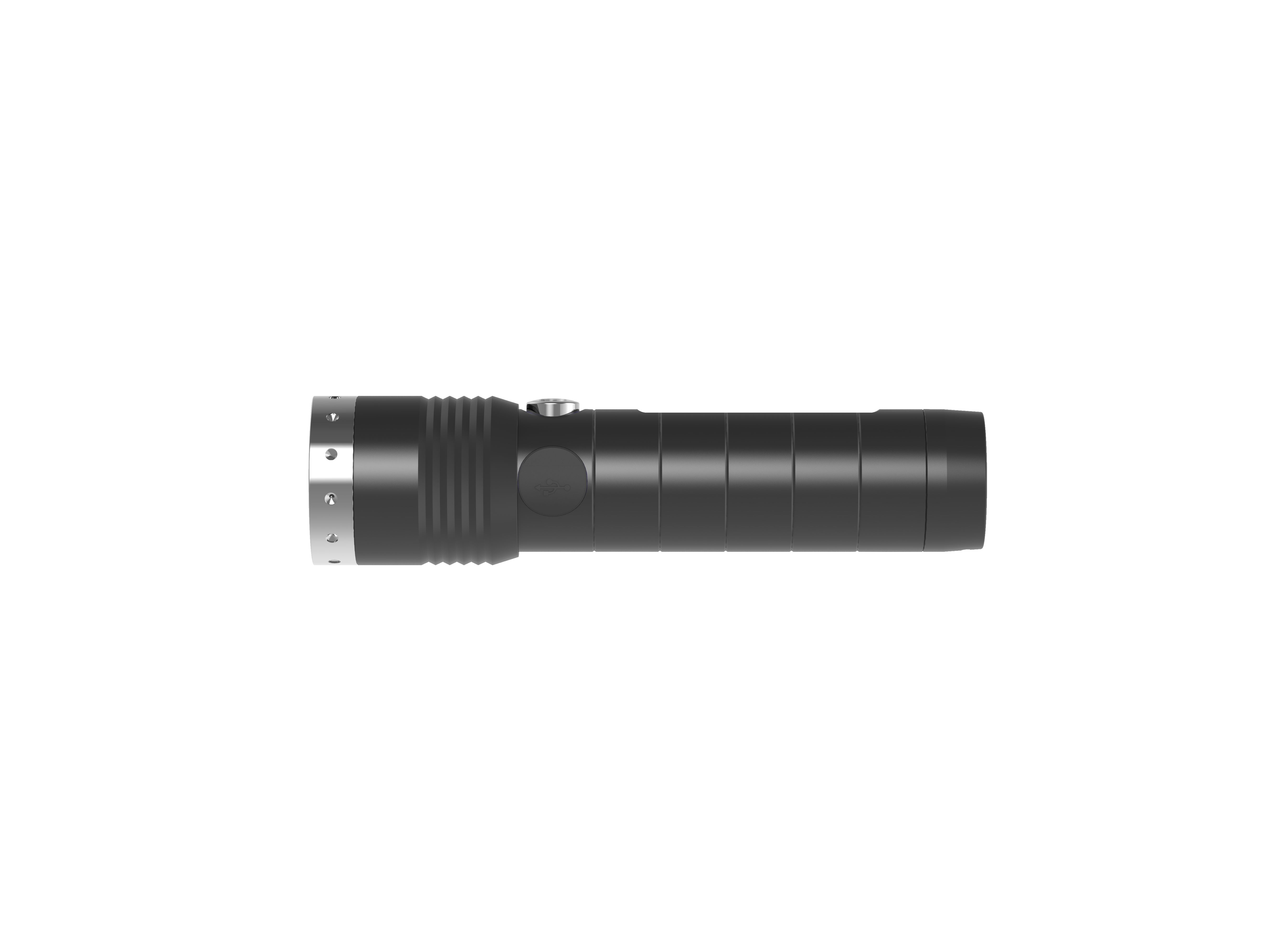 mt14 LEDLENSER LED Torch Black Rechargeable