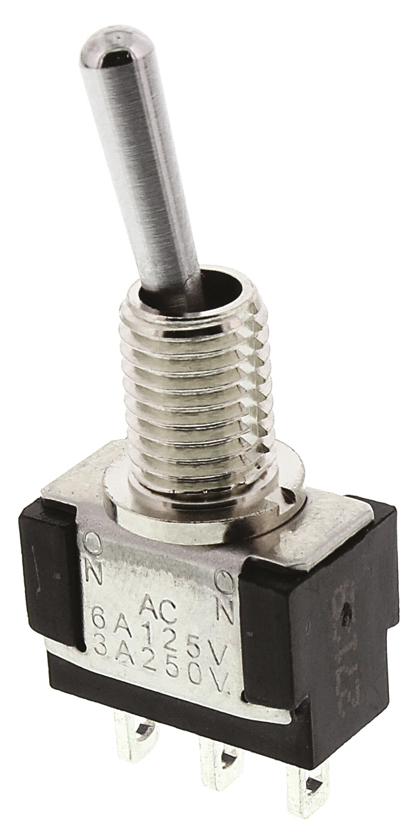 mta-106-f KNITTER-SWITCH Toggle Switch, Panel Mount, On-On, SPDT, Solder Terminal, 30 V dc, 250 V ac