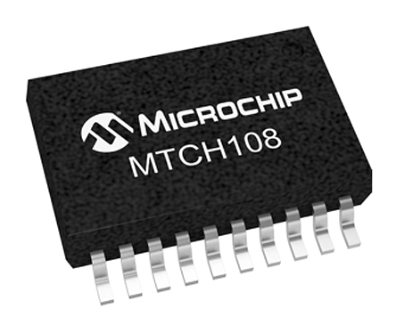 Microchip MTCH108-I/SS Capacitive Touch Screen Controller Simple I/O Touch Screen Controller, 20-Pin SSOP