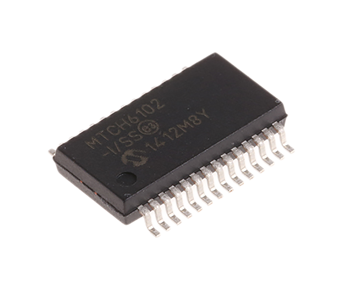 Microchip MTCH6102-I/SS Capacitive Touch Screen Controller, 12 bit 400 kbps I2C Touch Screen Controller, 28-Pin SSOP