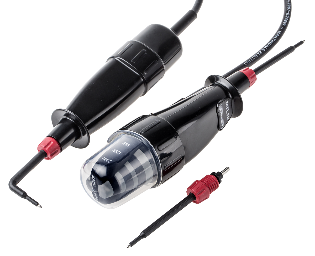 John Drummond, LED Voltage Tester, 500V ac/dc, Mains Powered CAT IV, CAT III, MTL10