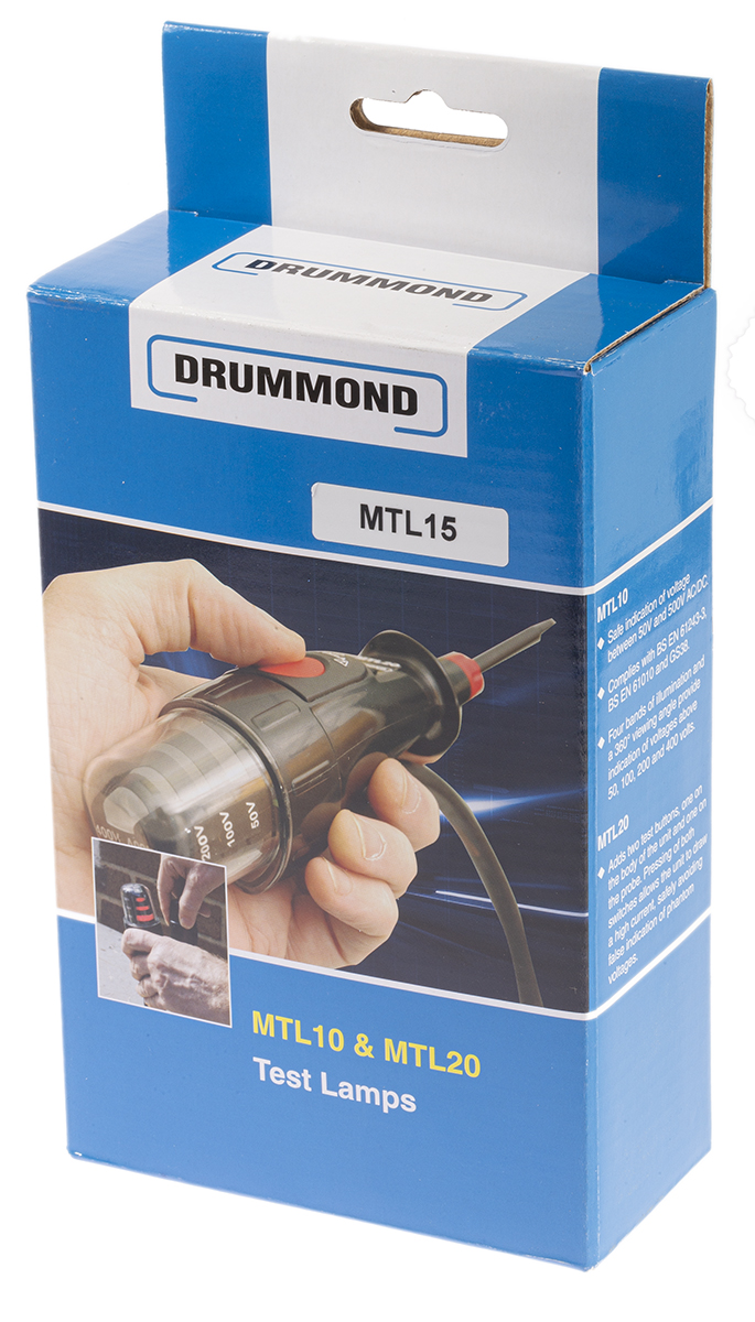 mtl15 John Drummond MTL15, LED Voltage Tester, 1000V ac/dc CAT IV RSCAL, MTL15