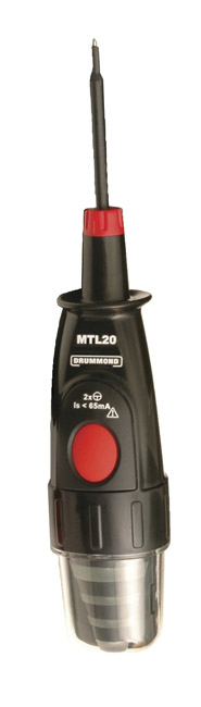 mtl20 John Drummond, LED Voltage Tester, 500V ac/dc, Mains Powered CAT IV, CAT III, MTL20