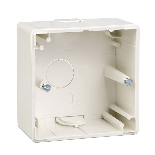 Schneider Electric Merten White ABS Back Box Mounting Frame, Surface Mount, 1 Gangs
