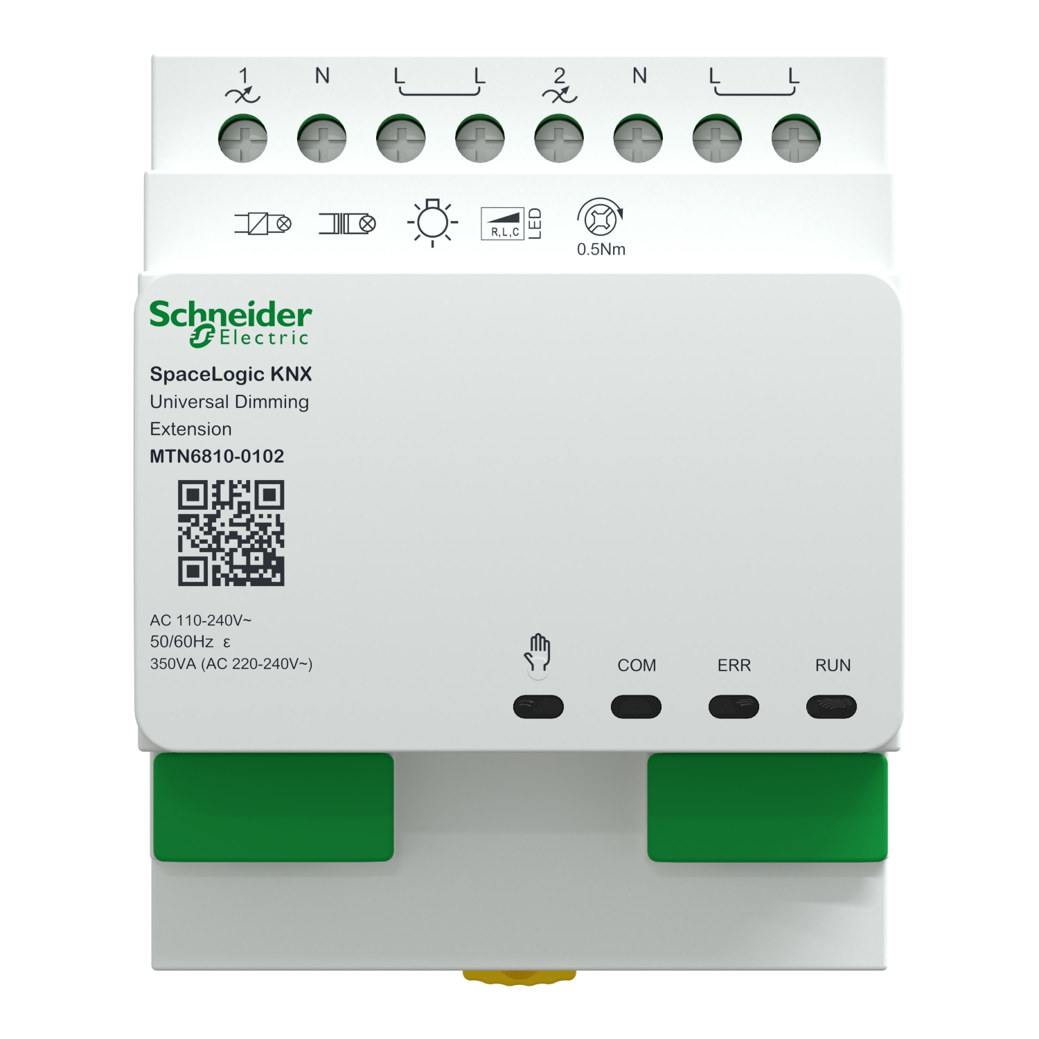 mtn6810-0102 Schneider Electric KNX 350 W Dimming Controller Dimming Controller, DIN Rail Mount, 230V