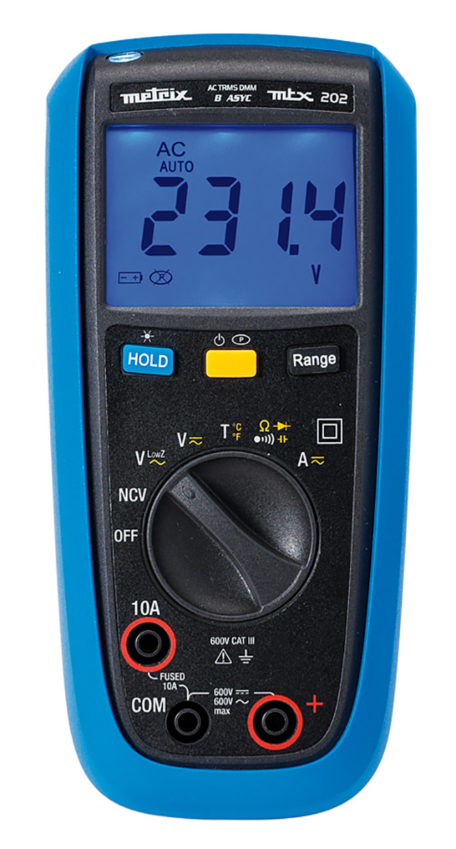 Metrix Handheld Digital Multimeter True RMS, 600 V ac