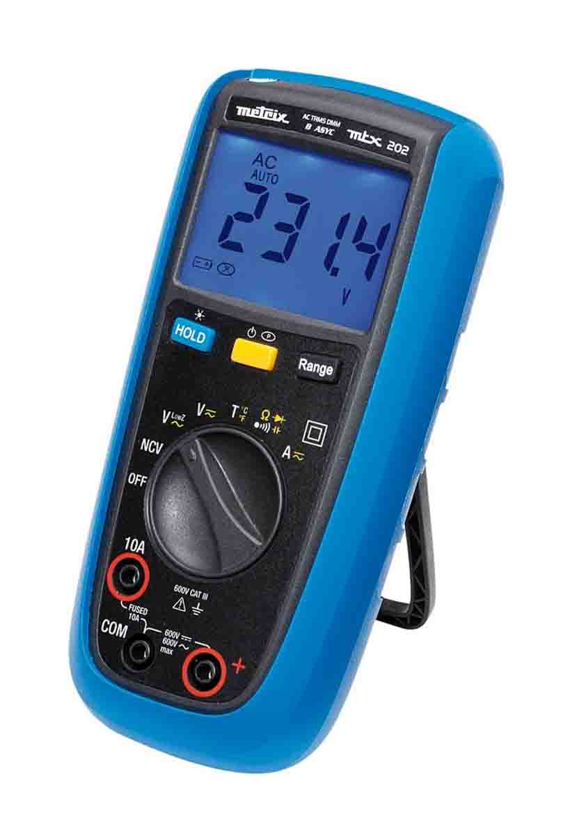 mtx202-z Metrix Handheld Digital Multimeter True RMS, 600 V ac
