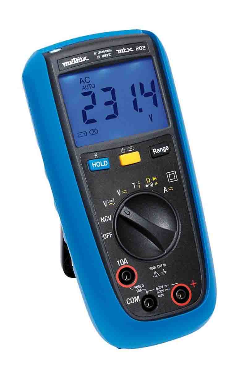 mtx202-z Metrix Handheld Digital Multimeter True RMS, 600 V ac