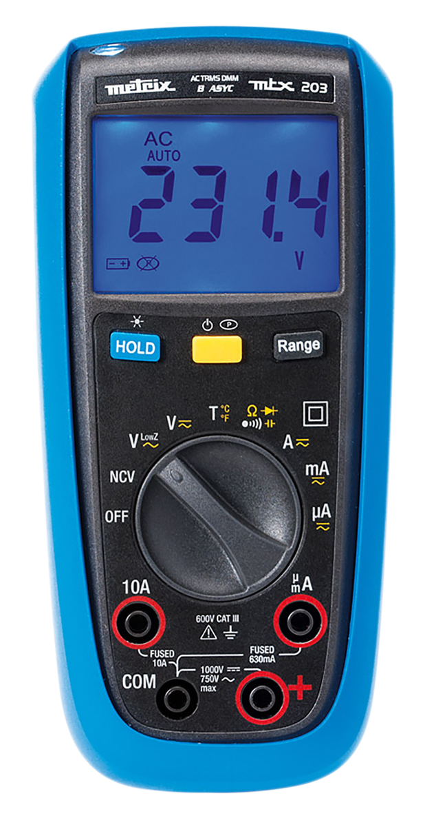 Metrix Handheld Digital Multimeter True RMS, 750 V ac